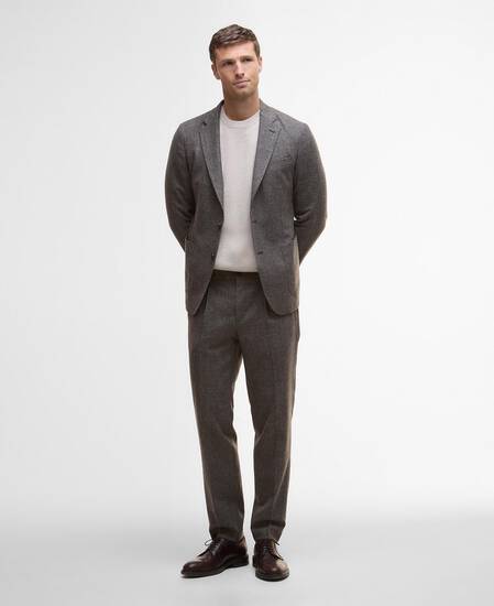 Kensington Check Trousers Brown