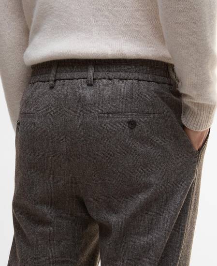 Kensington Check Trousers Brown