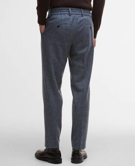 Kensington Check Trousers Navy