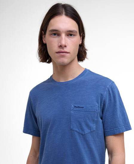 Pigment-Dyed Pocket T-Shirt Dark Denim