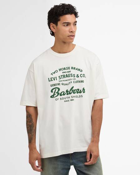 Barbour x Levi's Graphic T-Shirt Whisper White