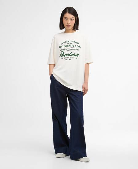 Barbour x Levi's Graphic T-Shirt Whisper White