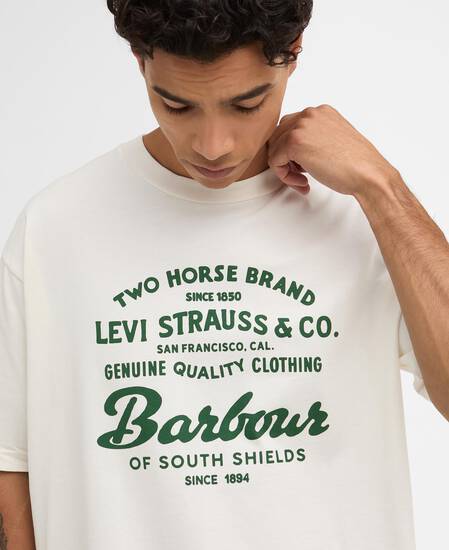 Barbour x Levi's Graphic T-Shirt Whisper White