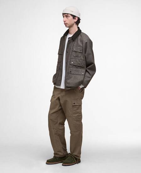 Editor Wool Jacket Olive Check