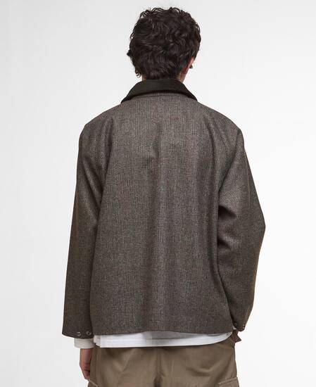 Editor Wool Jacket Olive Check