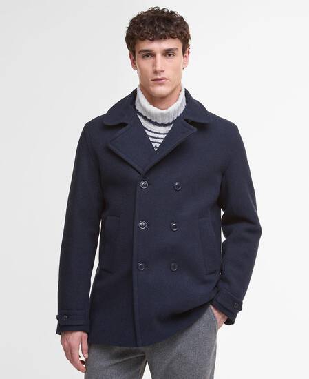 Newfield Wool Pea Coat Navy/Classic