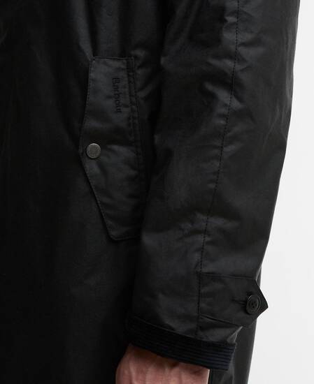 Barbour x Baracuta Tyne Waxed Car Coat Navy