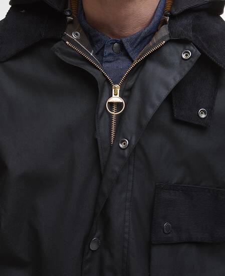 Modified Solway Waxed Jacket Black