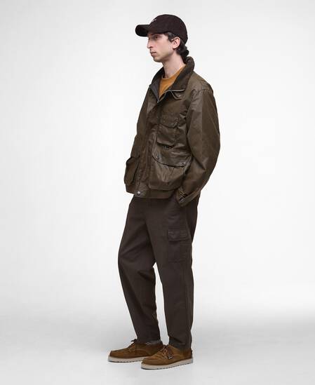 Re-Engineered Utility Bedale Waxed Jacket Beech