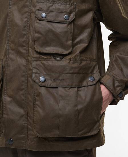 Re-Engineered Utility Bedale Waxed Jacket Beech
