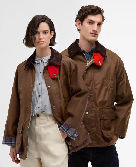Paul Smith loves Barbour Oversized Bedale Waxed Jacket Tan