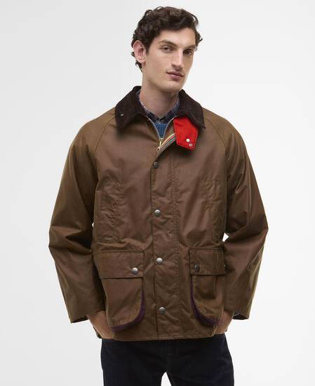 Paul Smith loves Barbour Oversized Bedale Waxed Jacket Tan