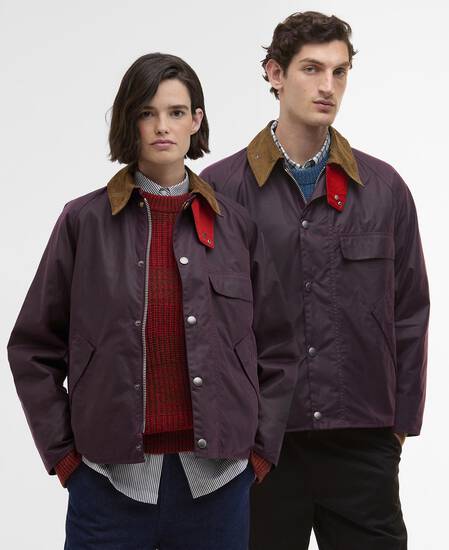 Paul Smith loves Barbour Transport Waxed Jacket Grape