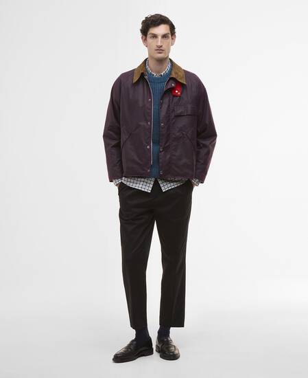 Paul Smith loves Barbour Transport Waxed Jacket Grape