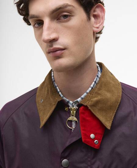 Paul Smith loves Barbour Transport Waxed Jacket Grape
