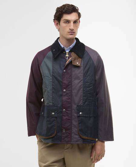 Paul Smith loves Barbour Striped Oversized Bedale Waxed Jacket Stripe