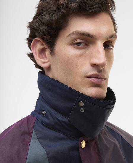 Paul Smith loves Barbour Striped Oversized Bedale Waxed Jacket Stripe