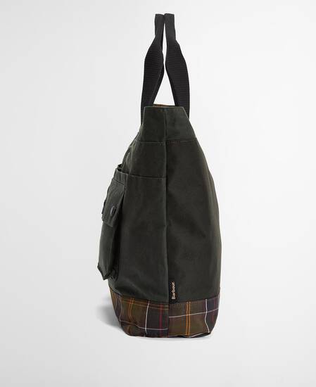 Field Waxed Tote Bag Sage/Classic