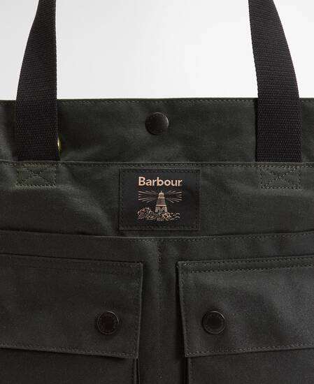 Field Waxed Tote Bag Sage/Classic