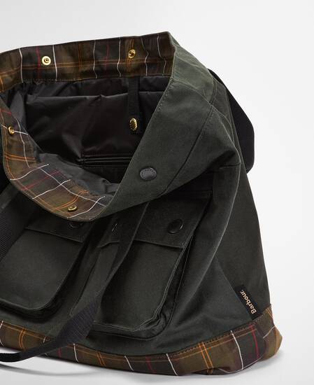 Field Waxed Tote Bag Sage/Classic