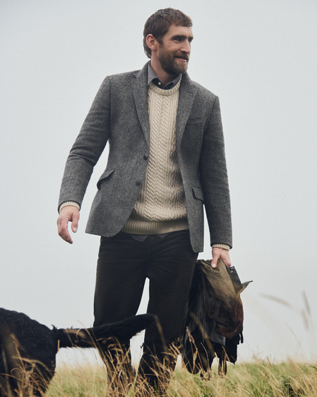 Firth Moons Herringbone Blazer